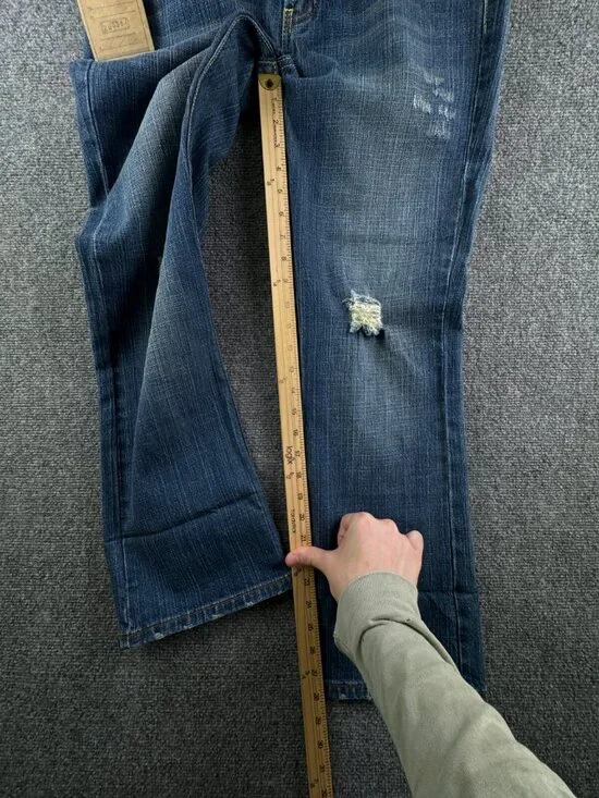 NWT Stetson Women Blue Cotton Blend 816 Fit Cropped Jeans Size 12 ACTL 34x28 - Picture 6 of 16